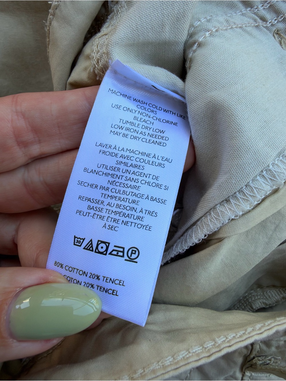 Pilcro Khaki Balloon Casual Pants 30 - Picture 15 of 15